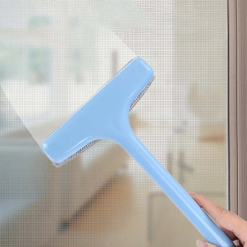 Household Cleaning Window Washing Brush Home Dust Removal For Gauze Window Glass Wet And Dry Cleaning Brush Kitchen Accessories