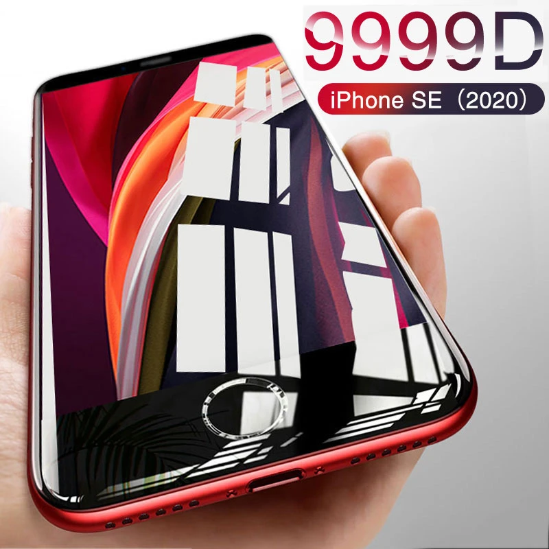 9999D New Glass For iPhone SE 2020 Screen Protector For iPhone 7 8 6 6S Plus 11 Pro X XR XS MAX Tempered Glass On iphone SE 2020