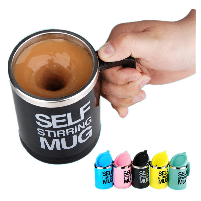 400ml Mugs Automatic Electric Lazy Self Stirring Mug Cup Coffee Milk Mixing Mug Smart Stainless Steel Juice Mix Cup Drinkware