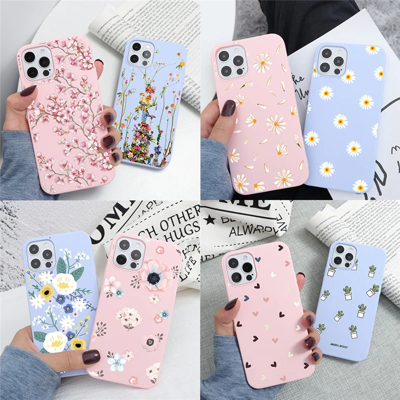 Soft TPU Case For Xiaomi Mi Redmi Note 9 10 10T 9T 8T 8 9A 7A 7 9S Pro Lite SE Mi Poco X3 Pro NFC F3 A3 Case Daisy Cover Fundas