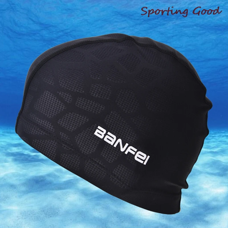Waterproof Fabric Protect Ears Long Hair Sports Swim Pool Hat Shark Flexible Durable Swimming Cap For Men Women Hot Sale