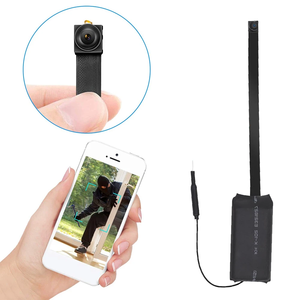 Mini Wireless Camera DIY Module Nanny Cam 1080P WiFi IP Cam for Motion Detection Alarm & Record Support hidden Phone APP