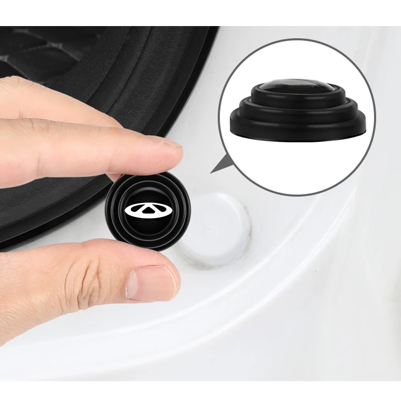 2/4pcs Silicone Car Door Shock Stickers Absorber Shock Pad For CHERY TIGGO 3 4 5 7 PRO 8 Accessories