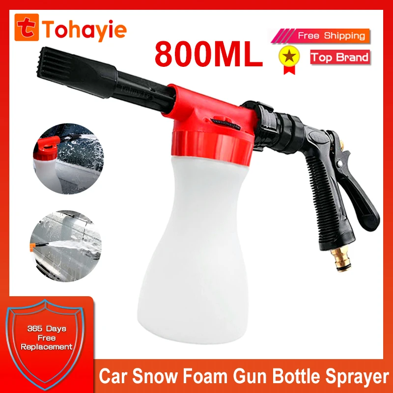 car washer Foam nozzle Car Washing Foam Gun Car Cleaning Washing Snow Foamer Lance Car Water Soap Shampoo Sprayer Spray Foam Gun