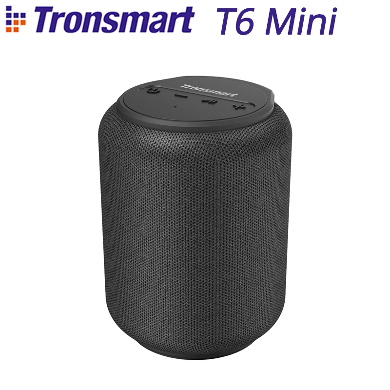 Tronsmart T6 Mini Outdoor Portable Speaker 15W IPX6 Waterproof Wireless Column Support Voice Assistant 24 Hours Play Time