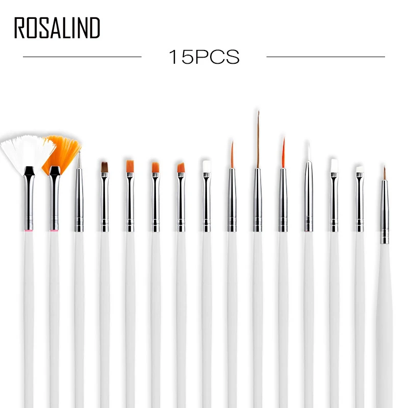 ROSALIND Manicure brushes Sets dotting pen acylic nail extension painting Nail brushes for nail art gel nail polish tools
