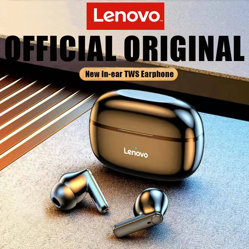 Original Lenovo HT05 Wireless Bluetooth Earbuds TWS White Headphones IPX5 Waterproof Earphone HE05 XE05 Noise Reduction Headset