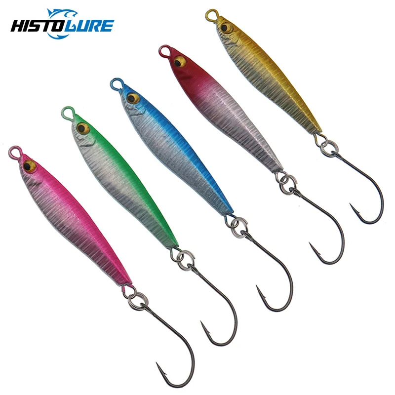 5pcs/lot Fishing Lure 3g 5g Metal jig Spoon Lure Spinner Metal Jigging Shore Cast Iron Artificial hard bait fishing accessories