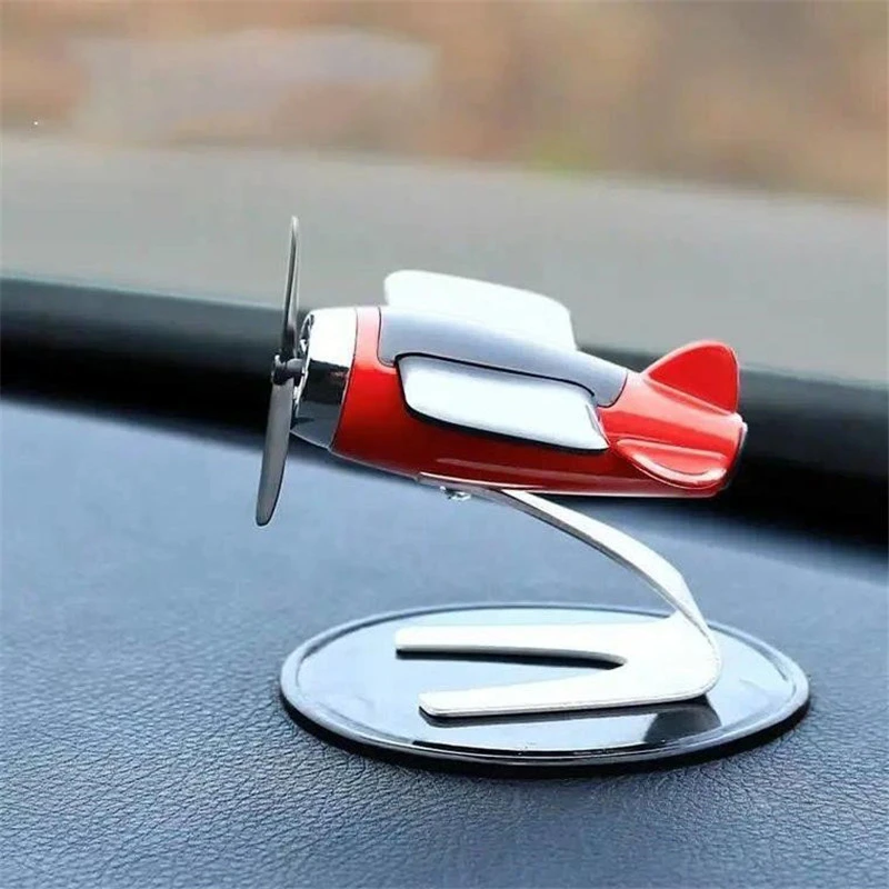 Car interior accessories solar airplane model center console decoration air freshener