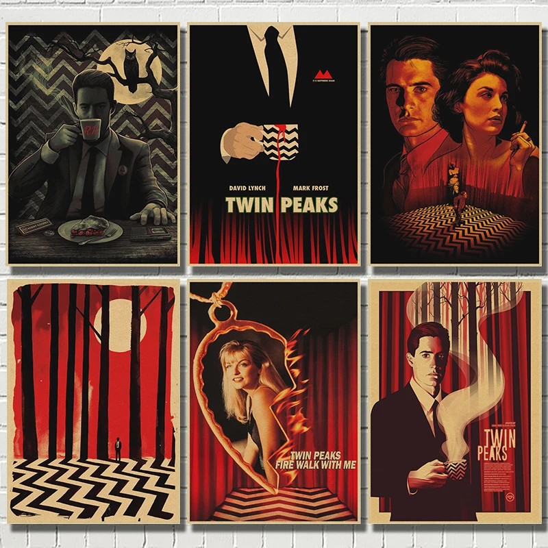 TWIN PEAKS kraft Paper Home Decor poster Wall Art  Wall Pictures For Living Room Decoration