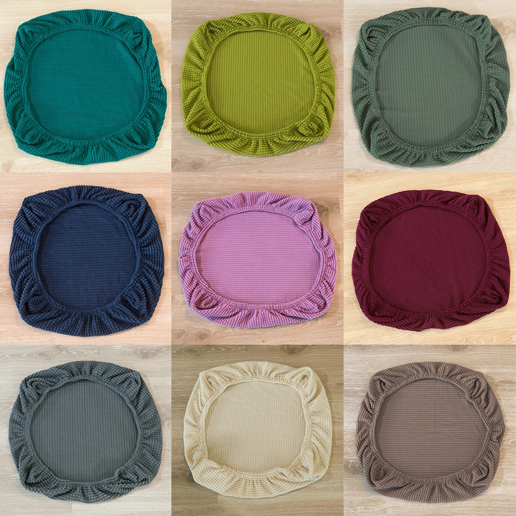 Universal Spandex Stretch Wedding Dining Room Chair Seat Cushion Covers for Wedding Banquet Seat Hotel Bar Stool Party Office
