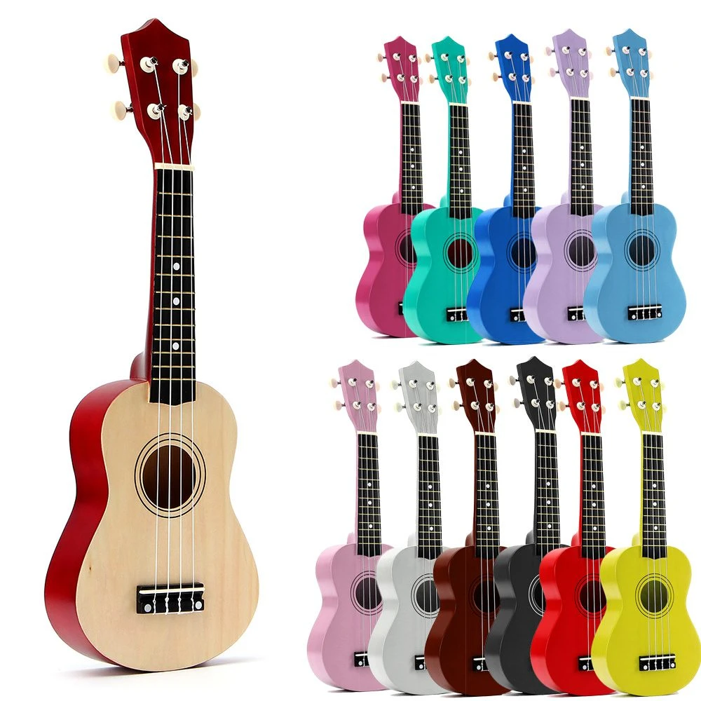 Zebra Spring 21 inch Basswood Soprano Ukulele Guitar Rosewood 4 Strings Ukulele Bass Guitar Uke Kids Gift Musical Instruments