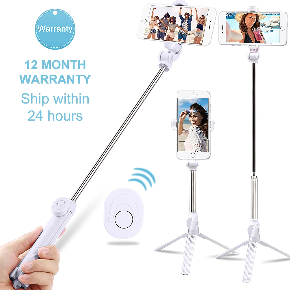Portable Tripod for Mobile Phone Selfie Stick With Remote Control Telescopic Phone Bluetooth Stick For Huawei iPhone Android