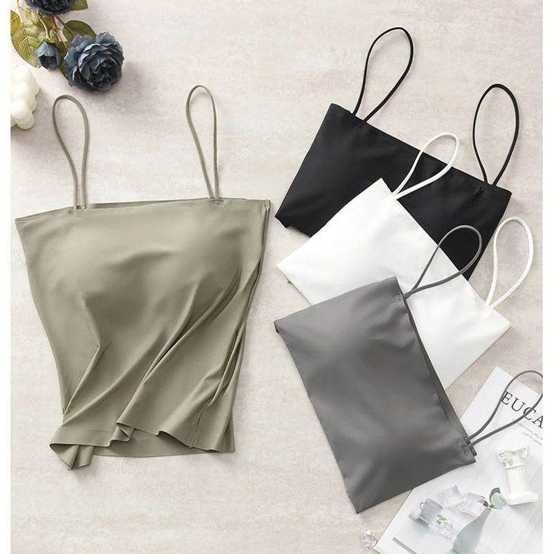 ATHVOTAR Sexy Women's Tube Top Sleeveless Summer Crop Top Seamless Comfortable Bralette Tank Lingerie Underwear