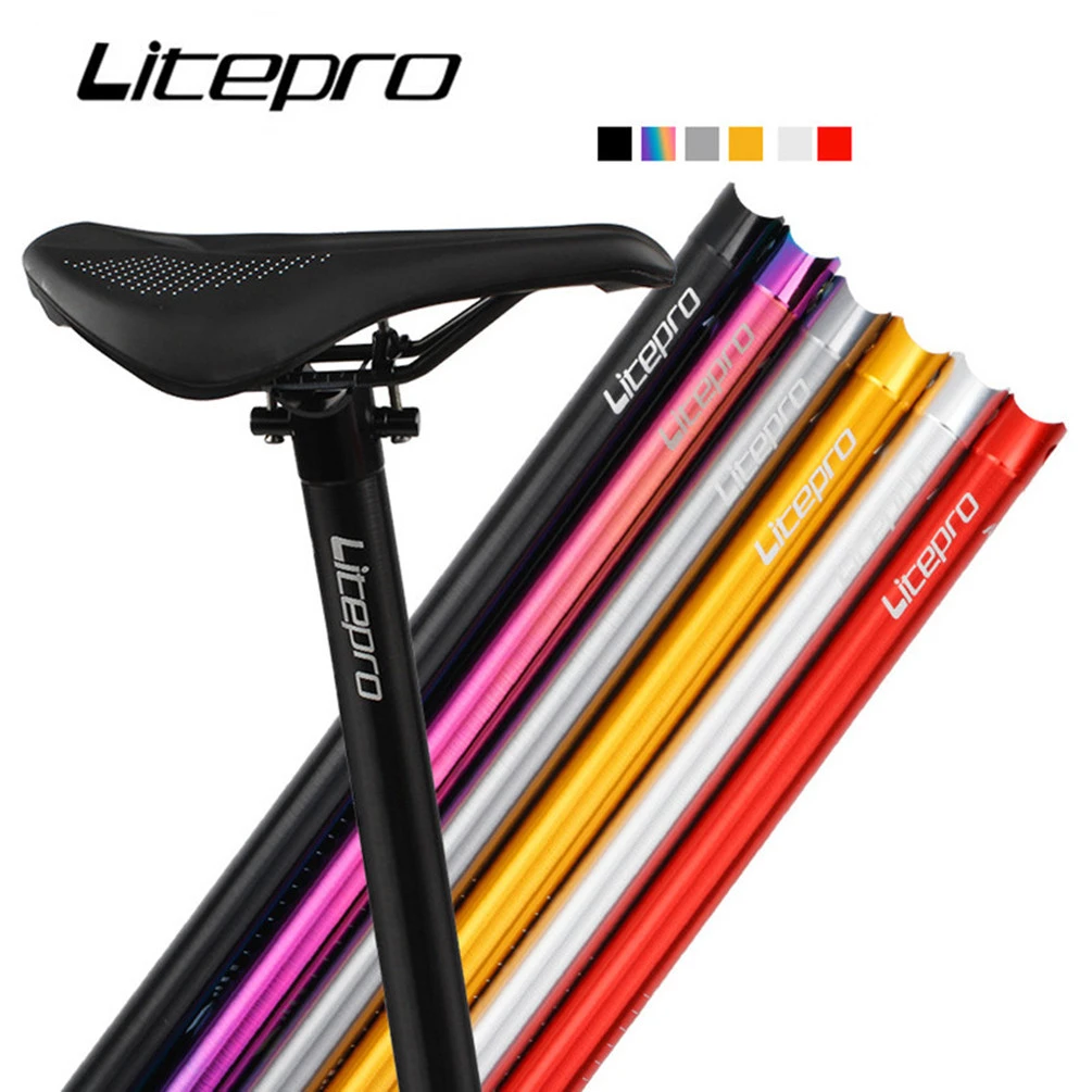 Litepro Folding Bike CNC Aluminum Alloy 31.8 * 580MM Seatpost Ultralight 338G Seat Rod Pipe Seat Tube For Fnhon Bicycle