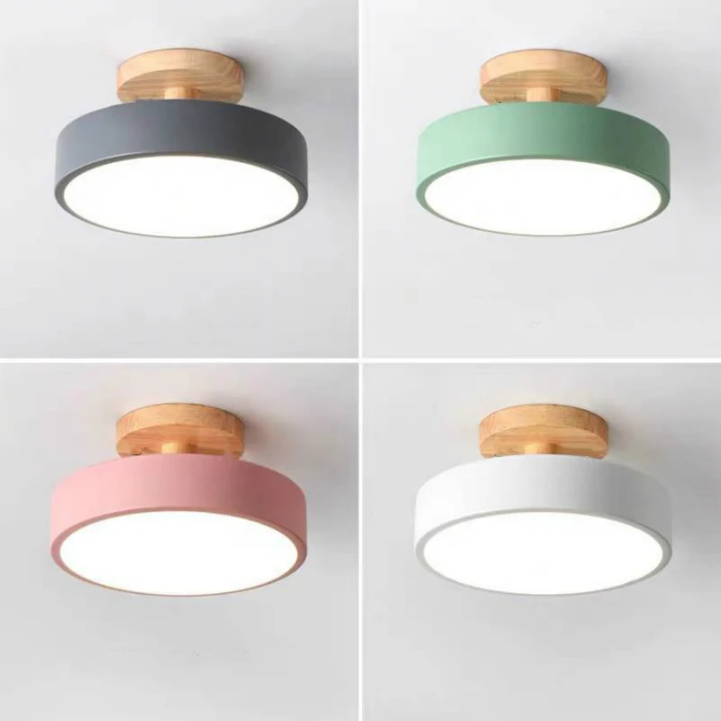 Ceiling Lights Modern Led Nordic Wood Lighting Fixture Indoor Luminaire Kitchen Living Bedroom Bathroom Lights Home Decor Lamps