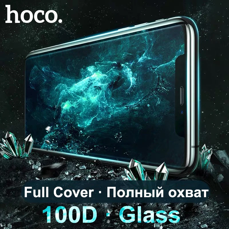 HoCo 10D Full Cover Protective Tempered Glass for iPhone 11 Pro X XR XS Max Screen Protector For iPhone7 8 Plus Curved Edge Film