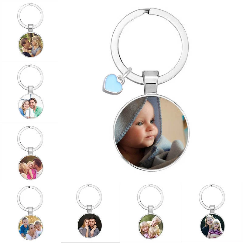 Personalized Photo Pendants Custom Keychain Photo Of Your Baby Child Mom Dad Grandparent Loved One Gift For Family Member Gift