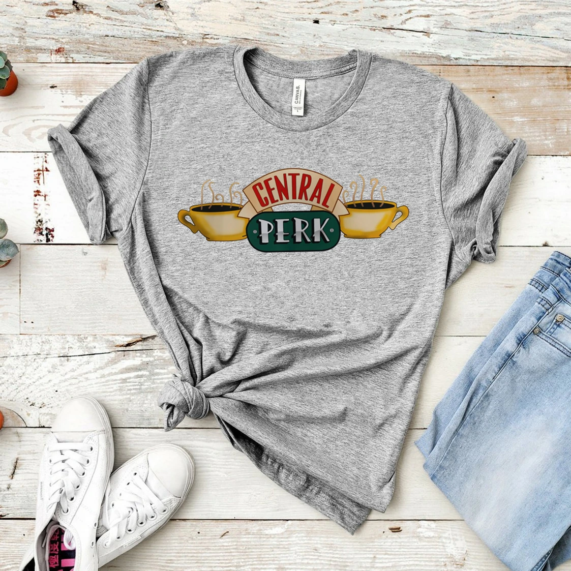 Central Perk T-Shirt Friends TV Show Shirt Friends Central Perk Coffe Shop Shirts Cute Best Friends Tees Hipster Tops