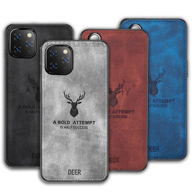 New Rugged Cloth Phone Case For OPPO Reno 4 5 Lite 6 Pro A15 A16 A73 A93 A53 A74 A94 A52 A72 A91 A31 Cloth Cover Elk Deer Shell