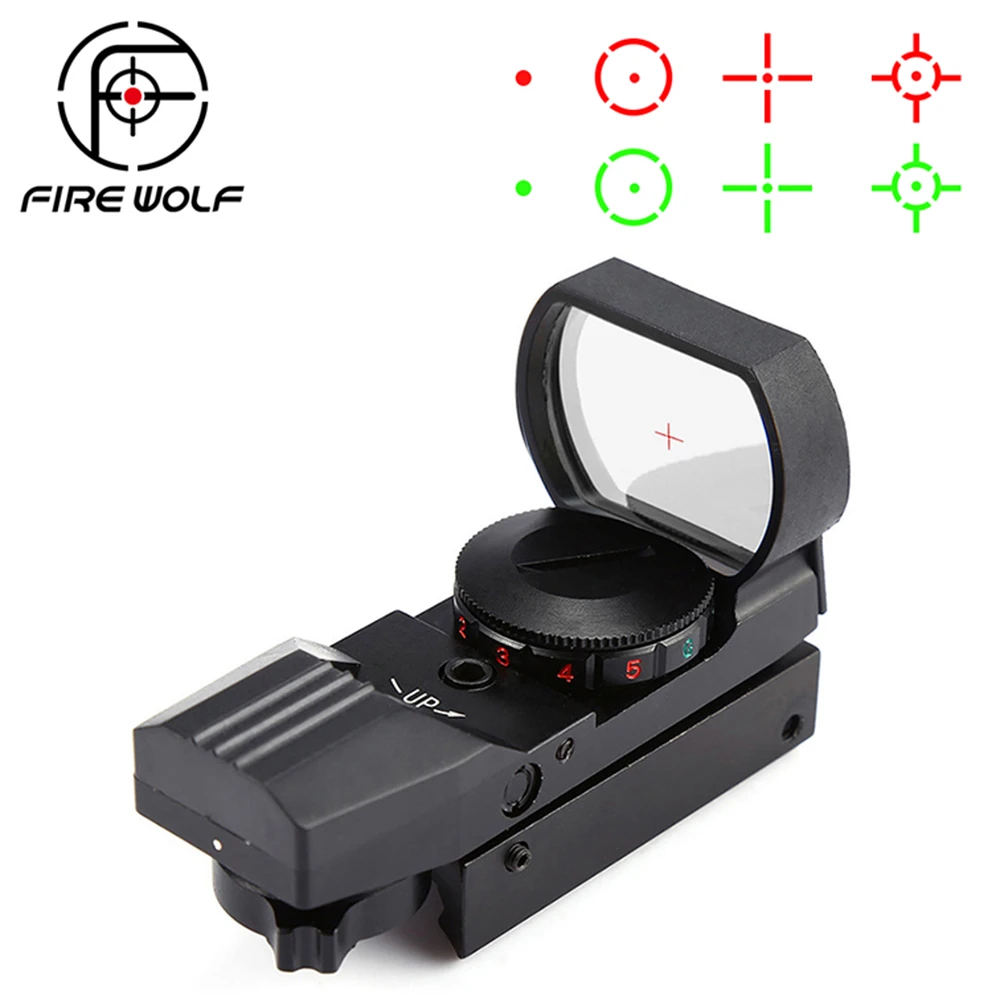 Hot 20mm/11mm Rail Riflescope Hunting Optics Holographic Red Dot Sight Reflex 4 Reticle Tactical Scope Collimator Sight