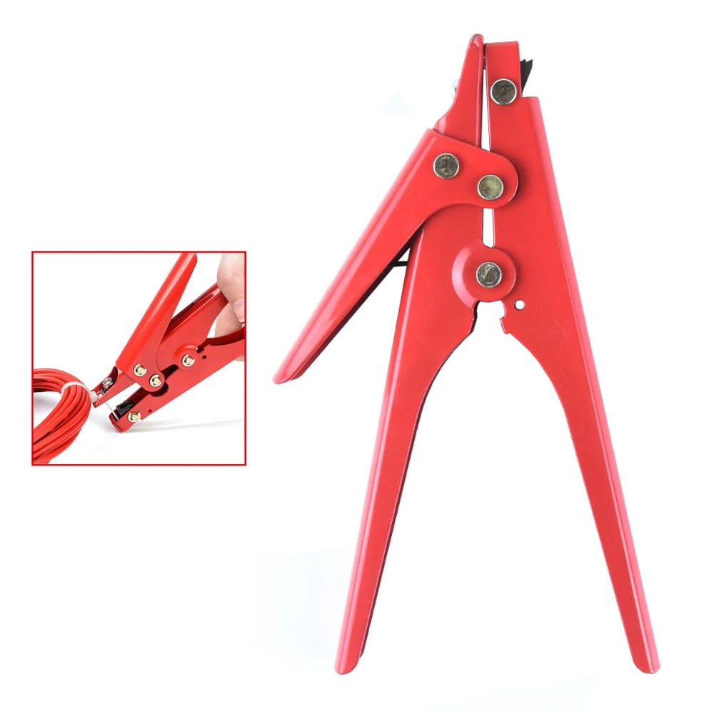 Hs-519 Cable Tie Gun Tensioning and Cutting Tool for Plastic Nylon Cable Tie Or Fasteners All Metal Casing 0.370 Inches  Width