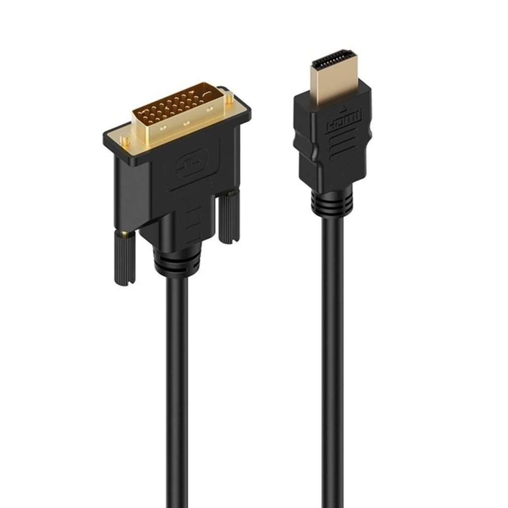 HDMI-compatible to DVI-D Adapter Video Cable HDMI-compatible Male to DVI Male to HDMI-compatible to DVI Cable 1080p