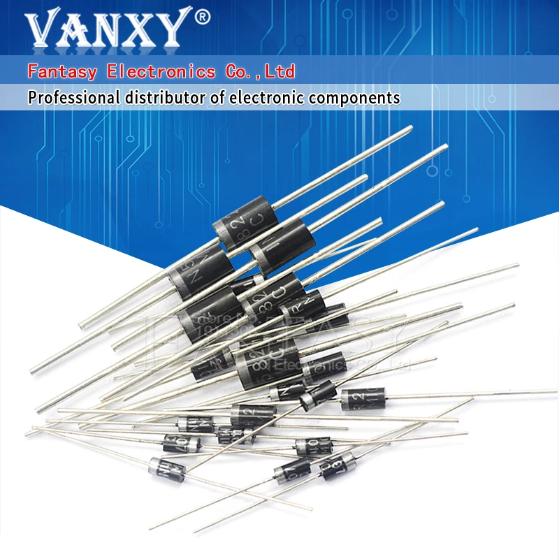 100PCS Schottky Rectifier Diode 1N5817 1N5819 1N5399 1N4937 1N4004 1N4001 1N4007 UF4007 HER107 FR207 FR157 FR107 RL207 DO-41