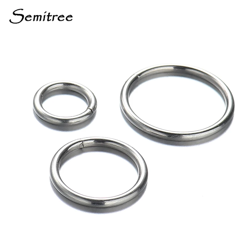 Semitree 20pcs Stainless Steel Round Charms Necklace Pendant for DIY Jewelry Making Findings Handicraft Supplies Accessories