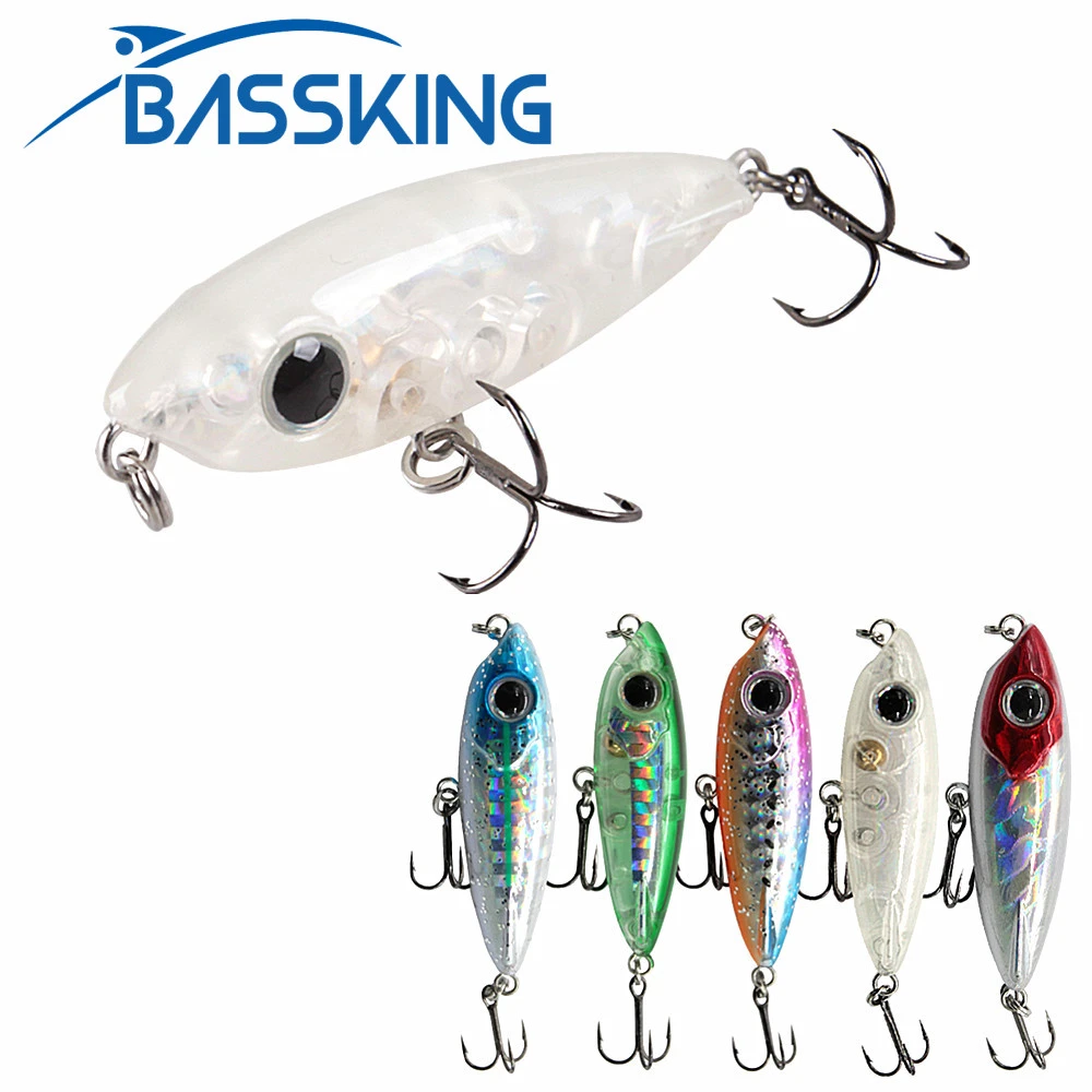 BASSKING Pencil Lure Quality Professional ABS Plastic Hard Fishing Lure 4.5cm 3.1g Floating Artificial Minnow Bait Carp Fishing