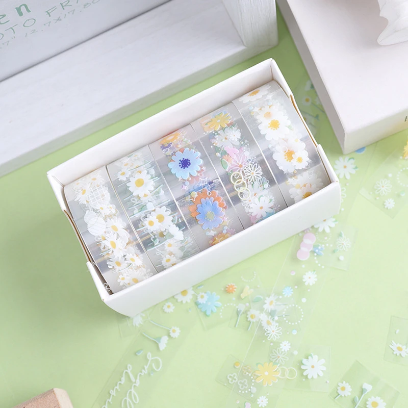 Washi Tape 5Pcs/Box Stickers Washitape School Supplies Stationery Starry Sky Masking Tape Cute Cintas Decorativas Washi Tape Set