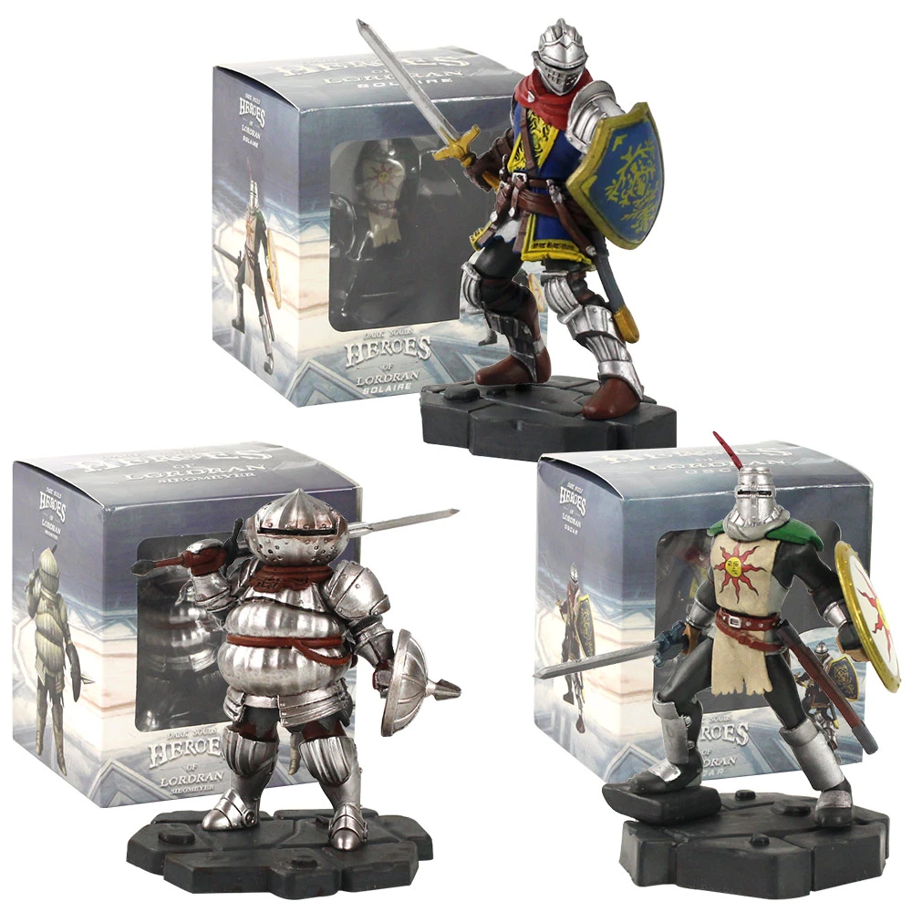 10-11cm Dark Souls Heroes of Lordran Solaire Oscar Siegmeyer with Sword PVC Collection Model Figure Toys Doll