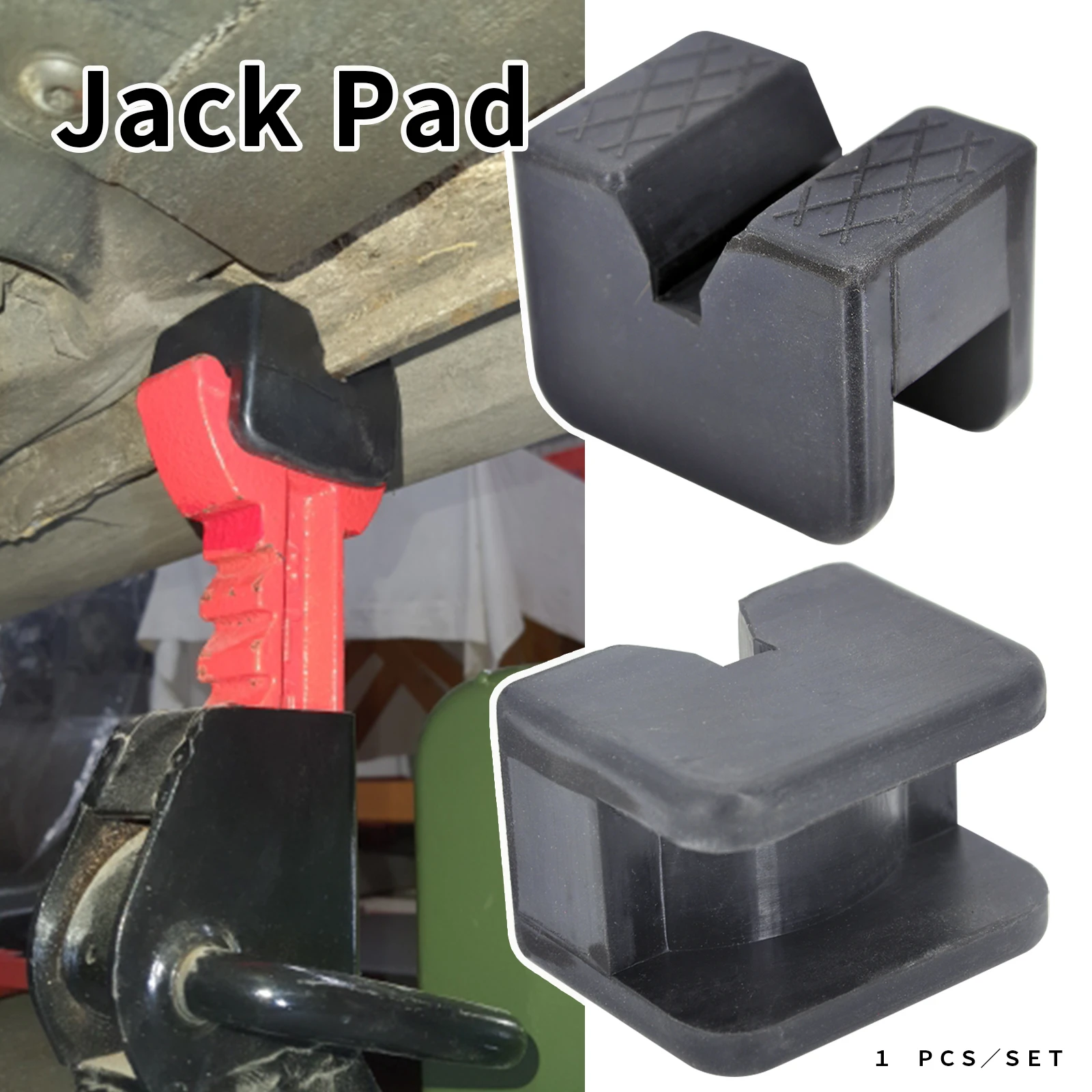 Car Slotted Lift Jack Stand Rubber Pads Floor Adapters Frame Rail Pinch Lifting Universal Repair Tools for VW Toyota Nissan Ford