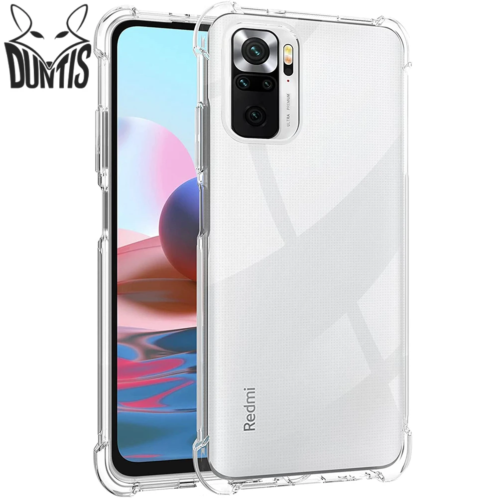 Shockproof Clear Phone Case For Xiaomi Redmi Note 10 Pro 10S 5G Soft TPU Phone Back Cover for Redmi Note10 Pro Max