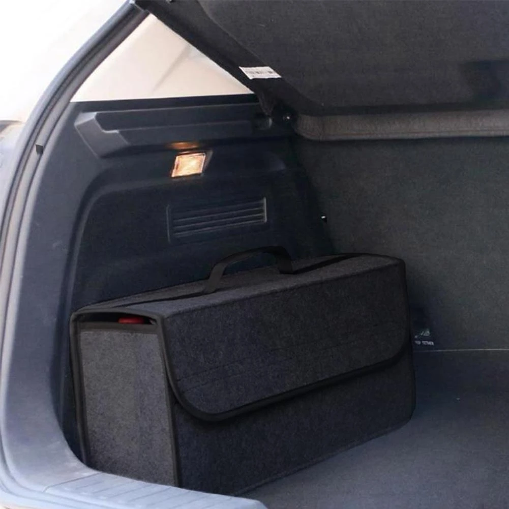 Portable Foldable Car Trunk Organizer Felt Cloth Storage Stowing Case Auto Interior Container Bags Box Tidying Q9B3