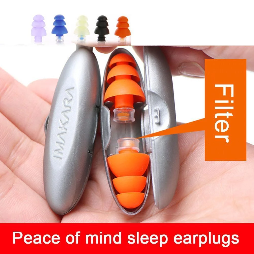Earplugs Noise Reduction Plug For Sleep Protector Soundproofing Earplug To Case Silicone Anti Bruit Canceling Sleeping Ear Plug