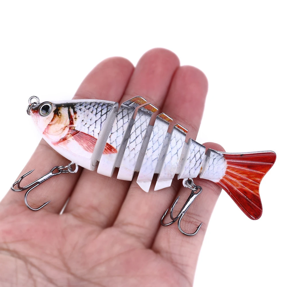 1 PCS Proberos Fishing Wobblers Swim Bait Fishing Bait 6-7 Sections Fishing Lure 10cm/15.5g 6# Good Quality Hook Fishing Tackle