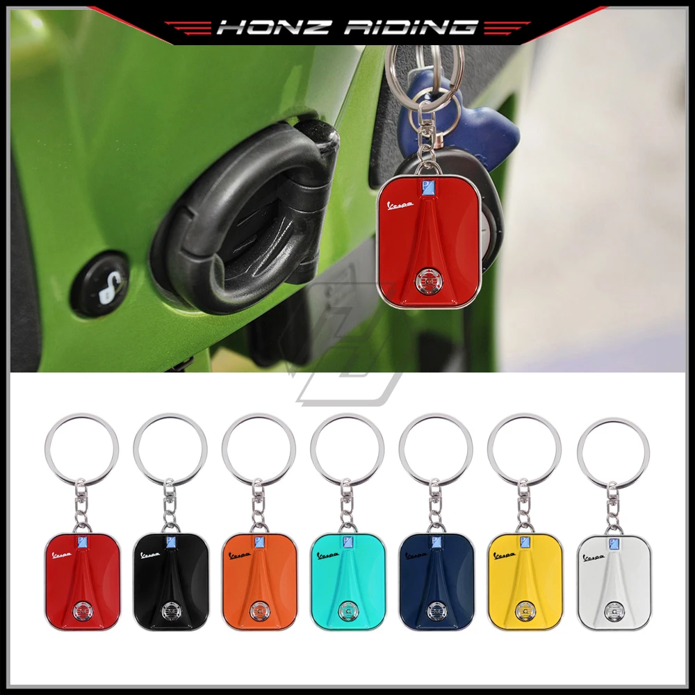 For Piaggio Vespa Scooter Accessories Sprint Primavera  50 150 150S 946 Etc Chrome Motorcycle Keychain Key Ring