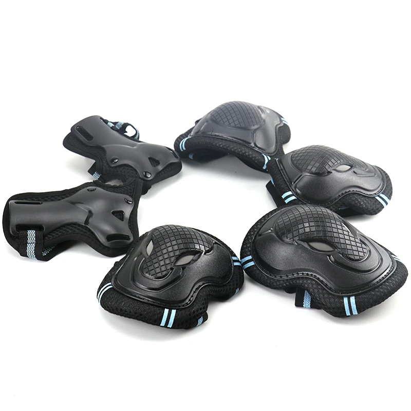 6pcs/set Skating Protective Gear Set Elbow pads Bicycle Skateboard Ice Skate Roller Bike Knee Protector For Adult Kids Men Women