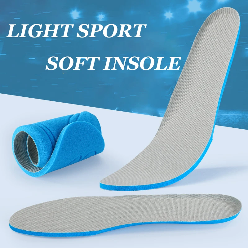 1 Pair Stretch Light Sport Insoles High elastic Cotton Men Women Running Breathable Shoe pad Soft Ortholite Insert