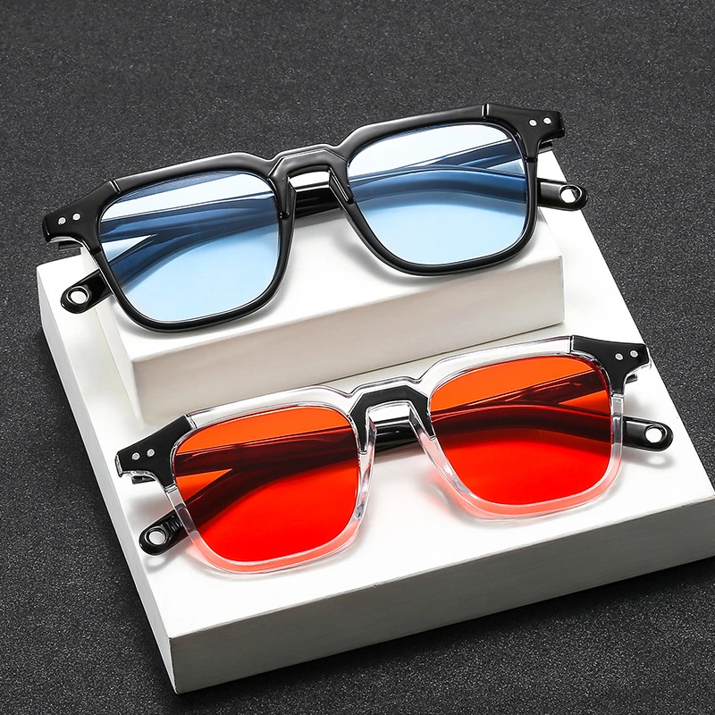 2020 RMM brand high-quality new splicing meter nail square sunglasses Fashion men hip hop glasses retro sunglasses women