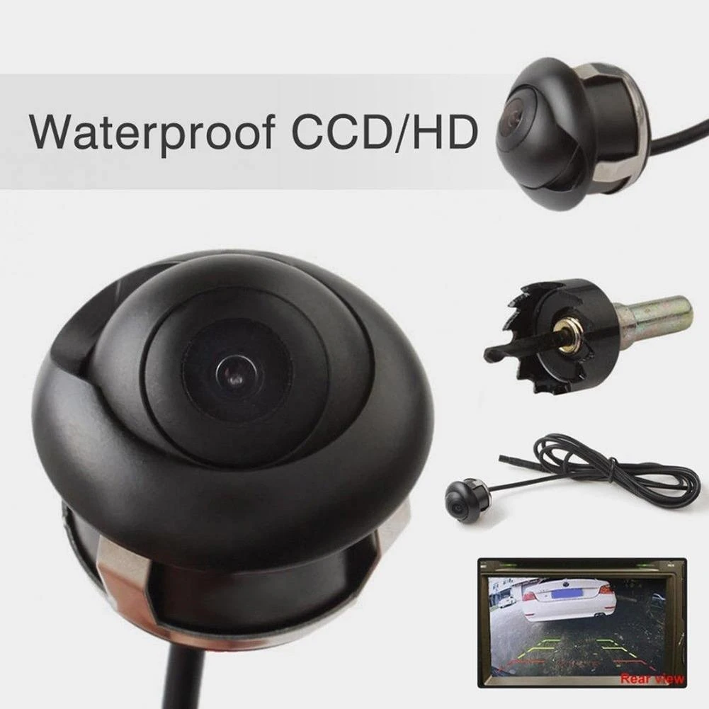2020 New 720x540 360 Degree Waterproof HD Car Rear View Reverse Night Vision Back Parking Camera 24mm x 22mm