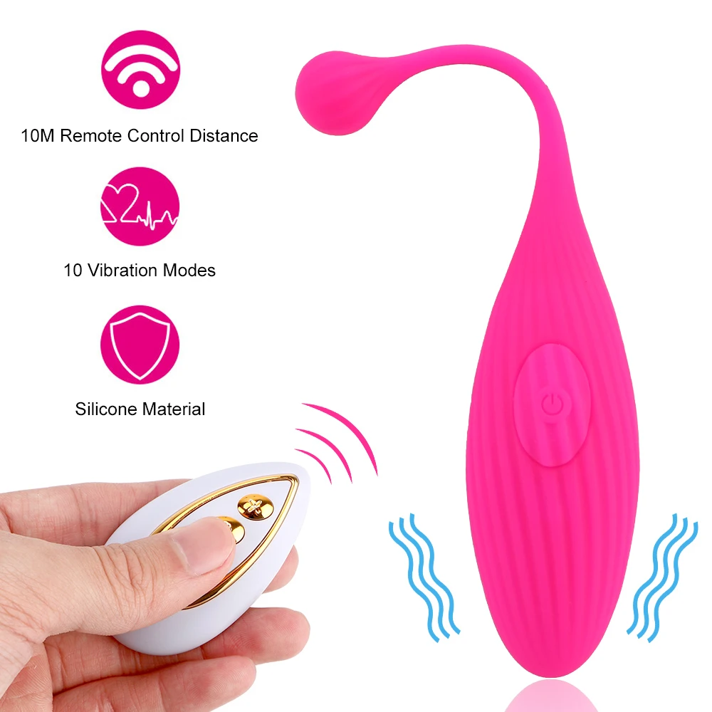 Wireless Remote Vibrator Egg 10 Speeds Sex Toys for Women Anal Clitoris Stimulation Vaginal Tighten Exercise Vibrator for Women