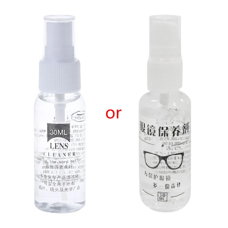 30ml Glasses Lens Cleaner Spray Agent Mirror Sunglasses Screen Cleaning Phone Computer Googles Portable Drop Ship
