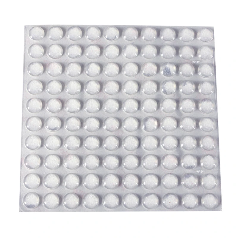 100PCS Self Adhesive Rubber Feet Clear Semicircle Bumpers Door Buffer Pad SCIE999