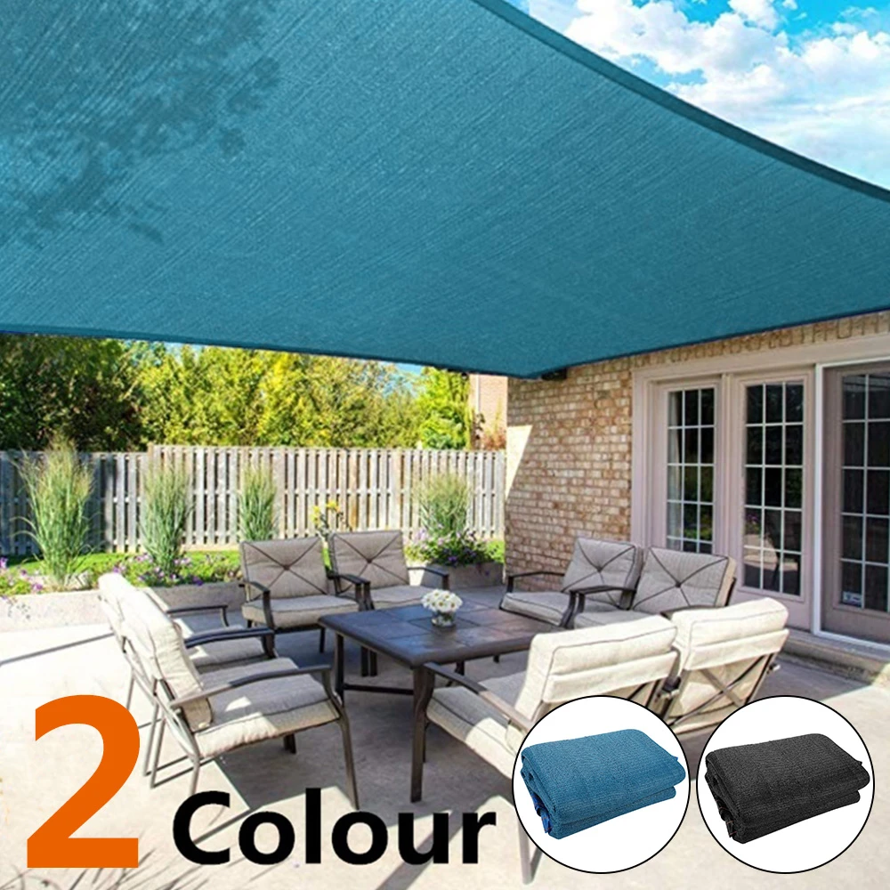 6-Pin Anti-UV Sun Shade Net Awning Tarp Camping Canopy Tent Outdoor Sunshade Net Garden Shelter Canopy 90% shading rate Portable