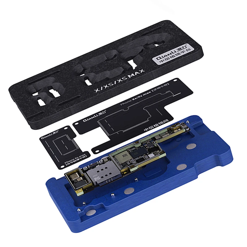 Qianli Middle Layer Board BGA Reballing Stencil Plant Tin Platform for iPhone X XS MAX 11Pro 12 12Pro Logic Board Rework Tool