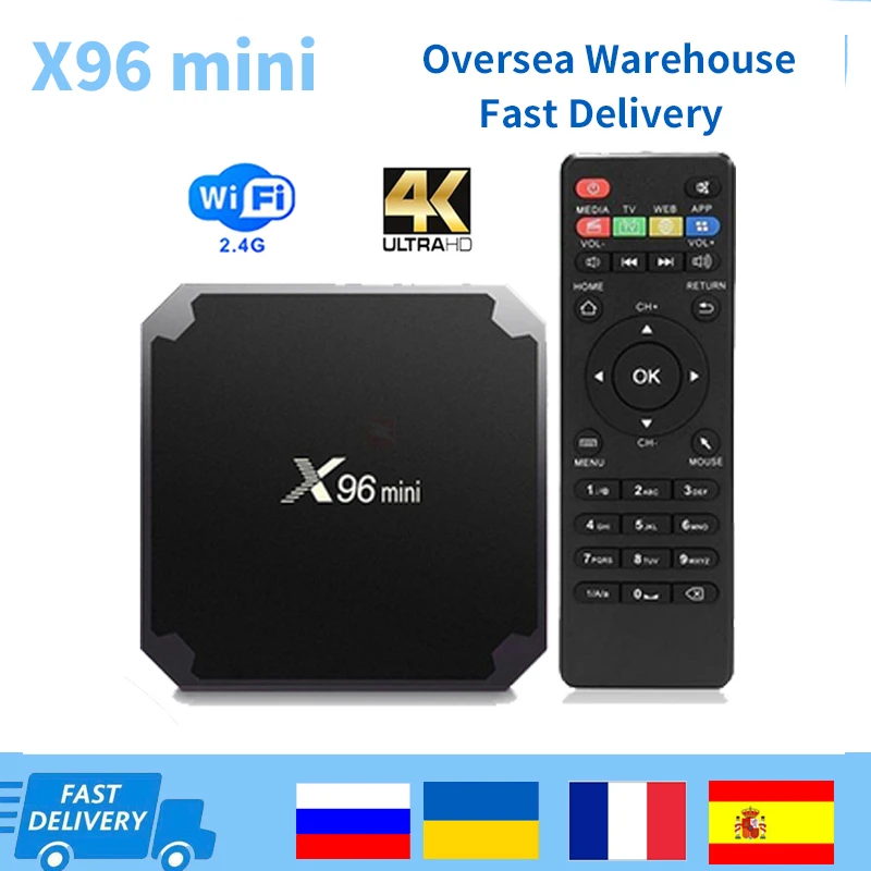 X96 mini Smart Android 9.0 TV Box Amlogic S905W tvbox 2GB 16GB Set Top Box 2.4GHz WiFi 1080p 4K Media Player Youtube x96mini