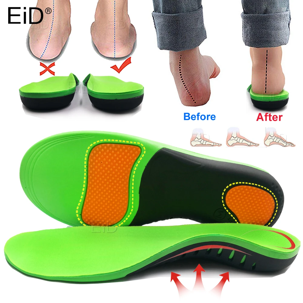 Best EVA Orthopedic Shoes Sole Insoles For feet Arch Foot Pad X/O Type Leg Correction Flat Foot Arch Support Sports Shoes Insert