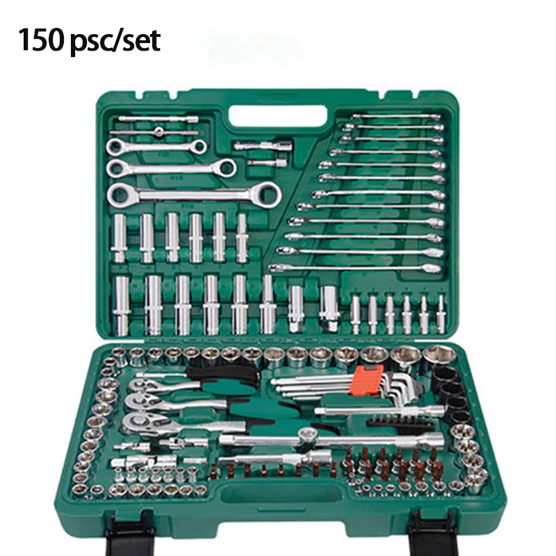 Car Repair Tools, 1/4 Inch Car Repair Kit Socket Wrench Ratchet Tool Combination Mixed Packaging Tool Set